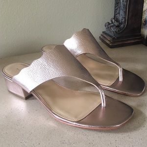 MARC FISHER GOLD SANDALS